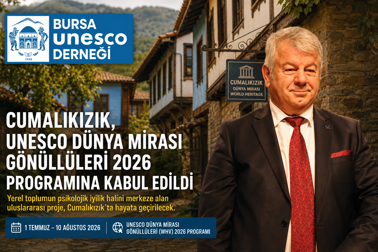 Cumalıkızık, UNESCO Dünya Mirası Gönüllüleri 2026 Programına Kabul Edildi